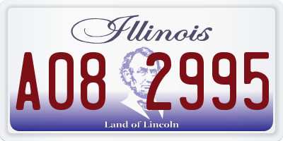 IL license plate A082995