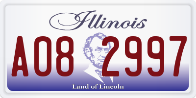 IL license plate A082997