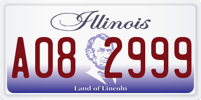 IL license plate A082999