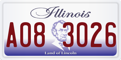 IL license plate A083026