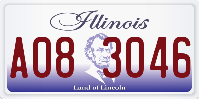 IL license plate A083046