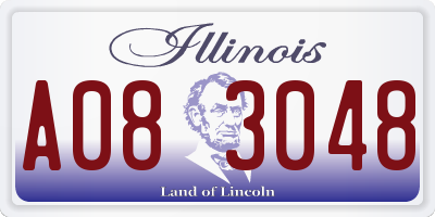 IL license plate A083048
