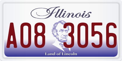 IL license plate A083056