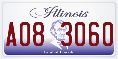 IL license plate A083060