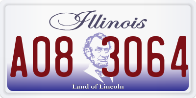 IL license plate A083064