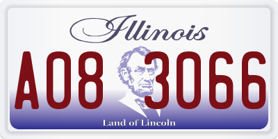IL license plate A083066