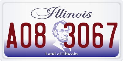 IL license plate A083067
