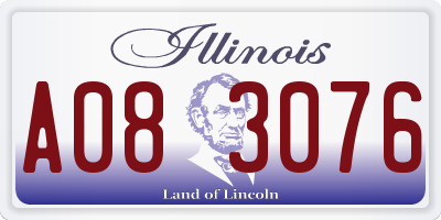 IL license plate A083076