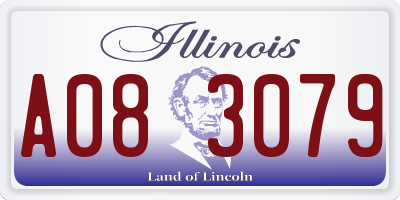 IL license plate A083079