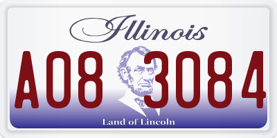 IL license plate A083084
