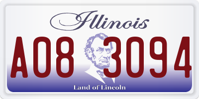 IL license plate A083094