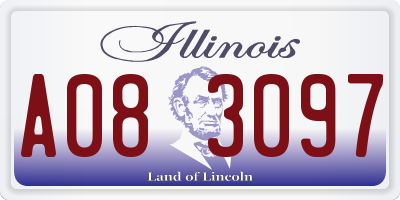 IL license plate A083097