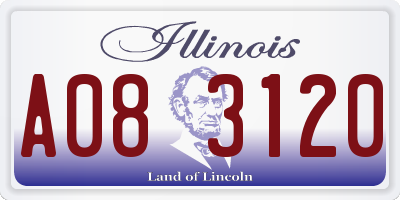 IL license plate A083120