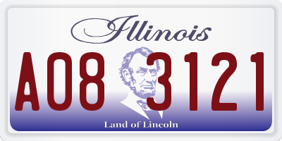 IL license plate A083121