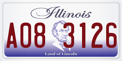 IL license plate A083126