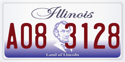 IL license plate A083128