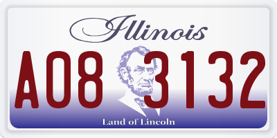 IL license plate A083132