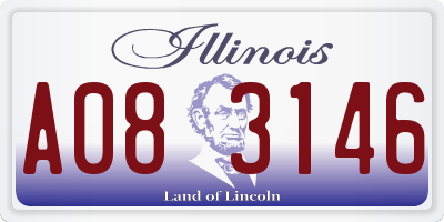 IL license plate A083146