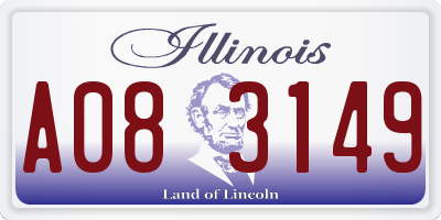 IL license plate A083149
