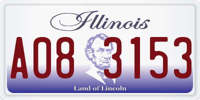 IL license plate A083153