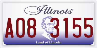 IL license plate A083155