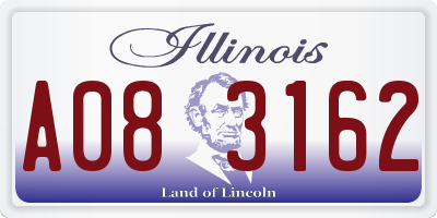 IL license plate A083162