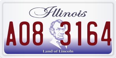 IL license plate A083164