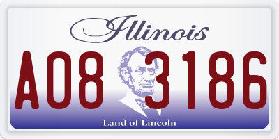 IL license plate A083186