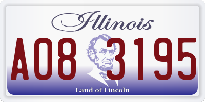 IL license plate A083195