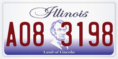IL license plate A083198