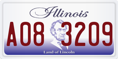 IL license plate A083209