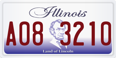 IL license plate A083210