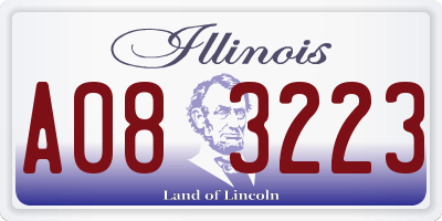 IL license plate A083223