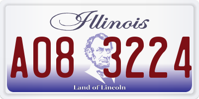 IL license plate A083224