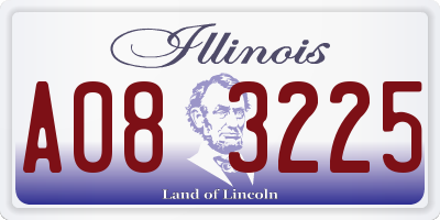 IL license plate A083225