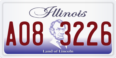 IL license plate A083226