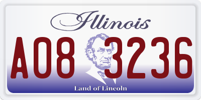IL license plate A083236