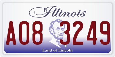 IL license plate A083249