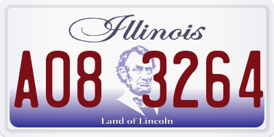 IL license plate A083264