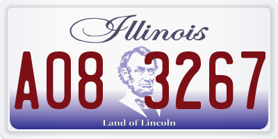 IL license plate A083267