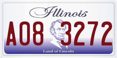 IL license plate A083272