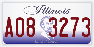 IL license plate A083273