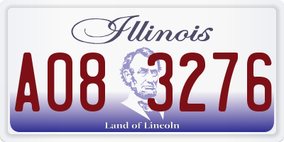 IL license plate A083276
