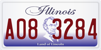 IL license plate A083284