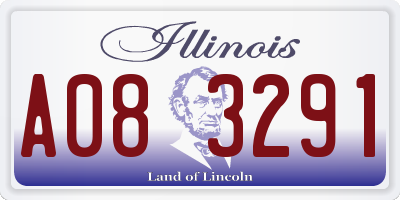 IL license plate A083291