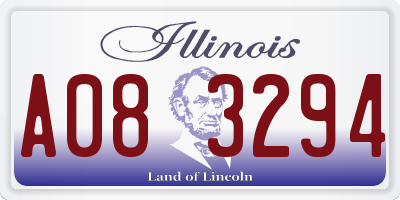 IL license plate A083294