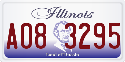 IL license plate A083295