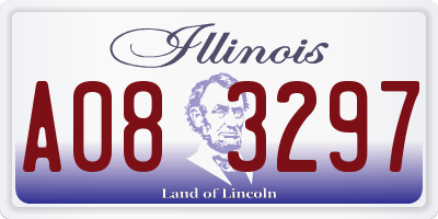 IL license plate A083297