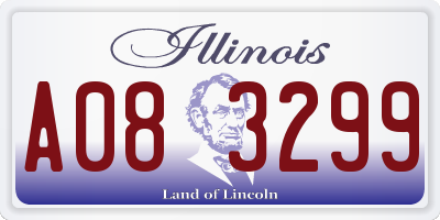 IL license plate A083299