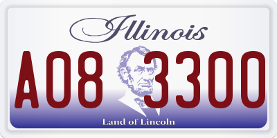 IL license plate A083300